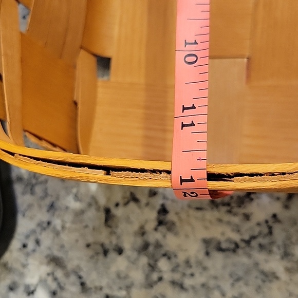 Peterboro Basket Company Rectangular Weaved Wicker 12”x7.5” Signed - Picture 7 of 9